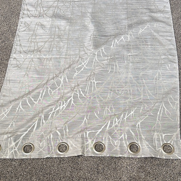 Gray Patterned Curtain - Picture 6 of 11